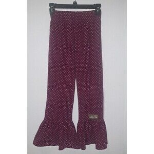 Matilda Jane Paint By Numbers Pointillism Ruffle Pants size 12